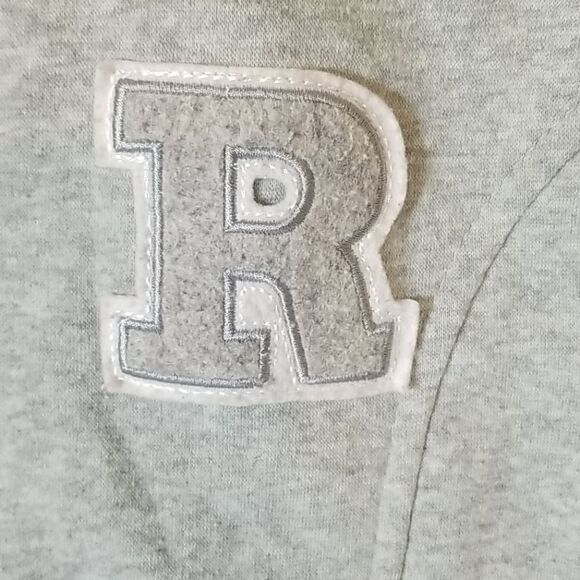 Dots Gray & White Varsity Full Front Zip Jacket Size XL - Picture 3 of 7